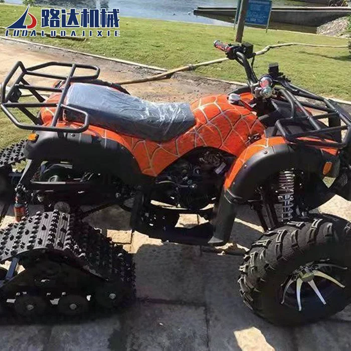 雪地沙滩巡逻车防滑履带式单双成人四轮越野冰雪面雪橇板摩托车