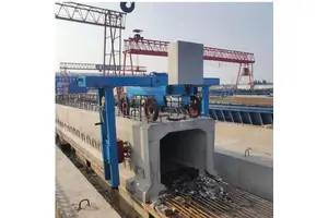 空心板凿毛机 框架式混凝土拉毛机 全自动板梁凿毛设备庆发供应