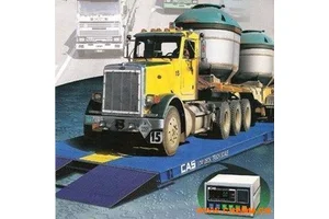 100t电子地磅称 3*18米大吨位无有基坑称韩国CAS汽车称重系统