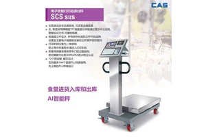 食堂生鲜收货智能秤 AI智能验收台秤 进销存软件支持 韩国凯士CAS