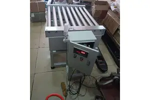 流水线自动传送检测称 产线检测产品滚筒电子秤 500kg输送报警秤