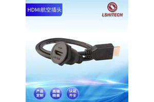 龙仕工业TYPE-C快充数据充电延长线 厚面板后螺母锁紧