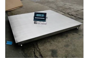 scs5吨304材质不锈钢地磅 5000kg防水平台秤 1乘1.2米加厚地秤