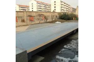 18米电子汽车衡 浅基坑加厚150t地磅 3乘18M大型称重平台秤