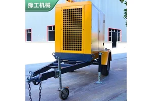 柴油防汛大流量移动式排污泵 排水钻井抽水泵