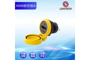 龙仕防水航空插头HDMI4K高清母对母插座2.0版本