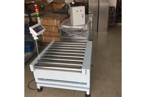 食品厂流水线用滚筒秤 上下限报警输送滚轮秤 汉衡按需定制电子秤