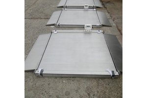 1×1米防爆电子地秤 汉衡10吨带RS485接口输出可打印带斜坡超低地磅