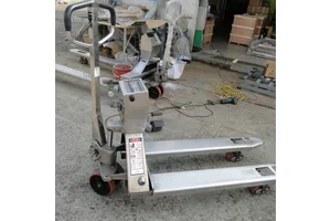 汉衡不锈钢防水地牛秤 1-3吨计量称重叉车秤 液压搬运车秤