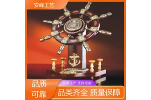 工艺品办公室桌面装饰品 手船领航舵摆件 工厂供应 安峰工艺