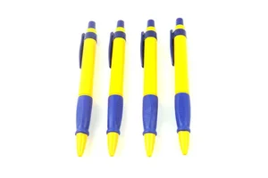 按动油笔 塑料壳圆珠笔 简易礼品广告笔 可印刷LOGO 厂家定制