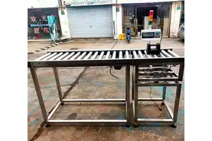 50kg滚筒秤 工业流水线快递自动检重开关量输出上下限报警滚轴秤