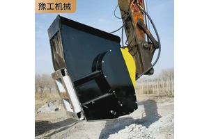 液压破碎筛分机铲车筛分粉碎铲斗挖斗破碎机 豫工机械