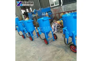 喷砂除锈机小型移动式喷砂罐船汽车钢结构除锈翻新高压环保打沙机