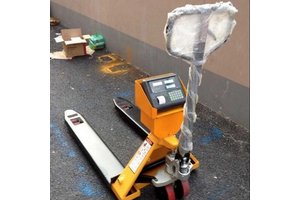 2吨带称重的液压车 汉衡2t地牛电子秤 2T手动叉车电子称