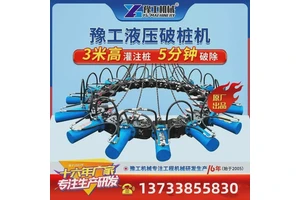 水泥桩液压破桩机保留钢筋挖机截桩器方形圆柱庄混凝土破桩头机械
