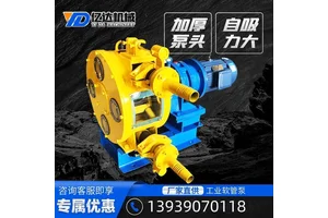 工业大流量蠕动发泡水泥浆化学液体输送耐腐蚀挤压式软管泵