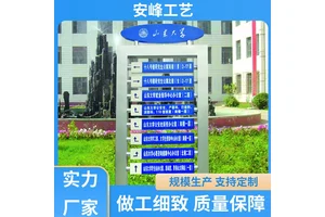 厂家供应 酒店商场标识牌 大型户外双面导视牌 小区标识公园牌 定制