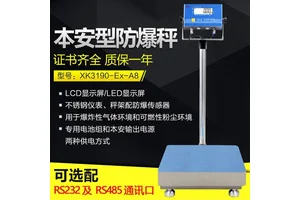 油库用500千克防爆电子台称 不锈钢落地秤 高精度工业电子秤