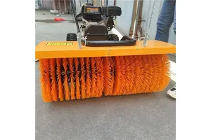 车载式除雪滚刷 自带动力扫雪滚加工 道路抛雪滚刷推雪铲