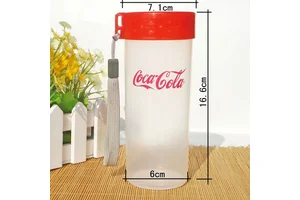 大随手竖盖水杯 便携塑料杯 礼品摇摇杯 广告乐扣杯 厂家定做