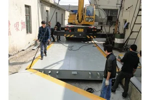 汉衡80吨电子平台秤 3乘10米大型防爆地磅 80t汽车磅秤