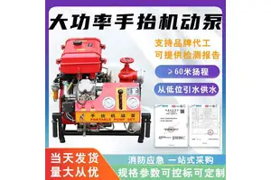 大功率手抬机动泵全自动引水消防泵手启动汽油抽水泵60米扬程水泵