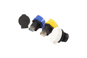 lshitech龙仕 USB2.03.0防水数据线连接器 公头母座 转接插头 延长线