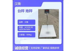 汉衡300kg本安型防爆台秤 工业化工用交直流两用带接口打印地秤