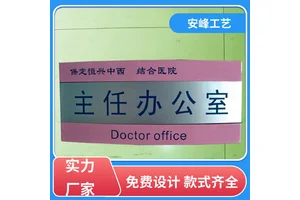 烤漆标牌 铝合金科室牌 在岗指示门牌 多种规格 安峰工艺