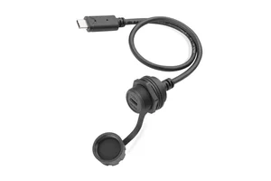 lshitech龙仕 type-c航空插头 防水母座连接器 支持快充数据传输