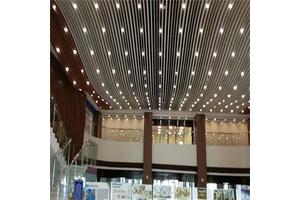 铝格栅室内吊顶装饰方通 耐污染性强 质感好 质量轻