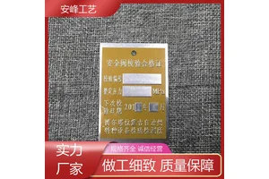 源头工厂 激光打印 煤气桶检验环 圆形机械铭牌 款式多样