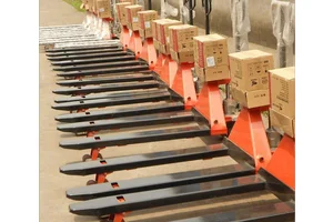 0~3T本安型防爆叉车秤 仓库手动搬运防水防腐蚀打印地牛秤 电子叉车