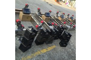 带四只脚的3吨液氮防爆钢瓶秤 汉衡3000kg气体钢瓶电子磅称化工