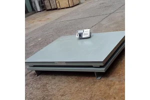 SCS-10吨带斜坡超低电子地磅 不干胶打印高精度平台秤 地秤生产