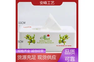 长方形简约抽纸盒 PP塑料餐饮广告纸巾筒 规格齐全 安峰工艺