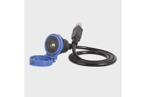 龙仕航插IP65 母座延长线 TYPE-B90度公头 传真打印设备适用