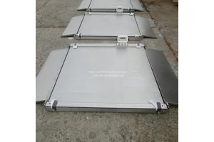 5吨双斜坡小地磅 汉衡5t超低平台电子秤 物流用1×1.2米电子磅秤