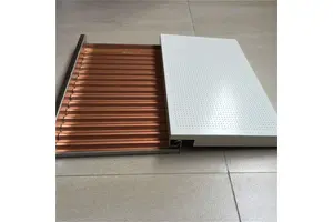 吊顶木纹勾搭式瓦楞板 使用寿命长 施工方便快捷