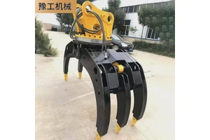 抱抓矿石木料挖掘机用旋转夹木器 起重机配件抓木器
