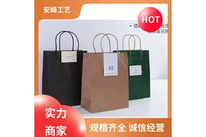 一次性服装餐饮外卖袋 白卡纸购物化妆品手提袋 厂家批发 安峰工艺