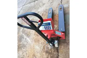 工厂用称重搬运一体电子叉车秤 1000kg液压地牛称 移动式叉车地磅