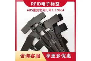 电子标签RFID塑料封条重复使用扎带标签uhf超高频防伪防溯源芯片