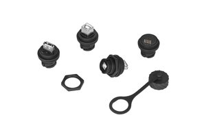 LSHITECH龙仕 TYPE-B 方形USB防水连接器 打印机传真机转接头