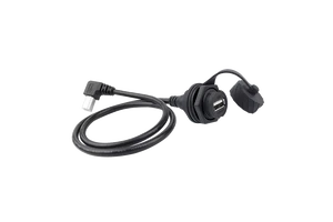 LSHITECH龙仕USB航空插头母转90度公防水延长线工业传输