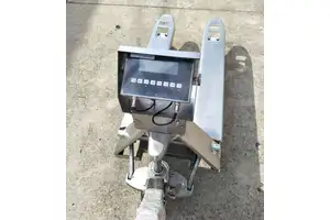 食品厂全不锈钢2吨叉车秤 液压电子秤叉车2t防腐蚀地牛搬运车秤