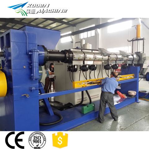 Plastic Recycling Granulating Line Plastic Pellet Extruder Machine PE PP Film Bags Agglomeration Plastic Pellets Machine Line