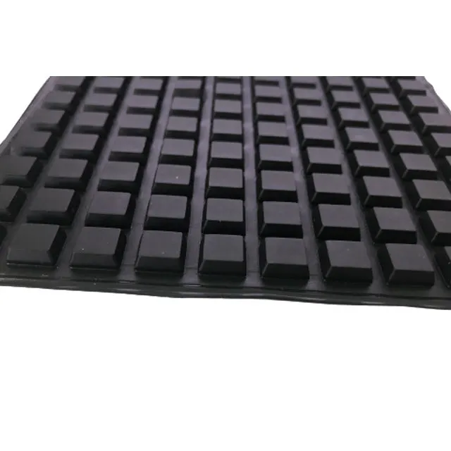 Non Slip Rubber Feet for Furniture Self Adhesive 4mm Hight Black Silicone Bumpers Feet Sound Dampening Bumper Pads