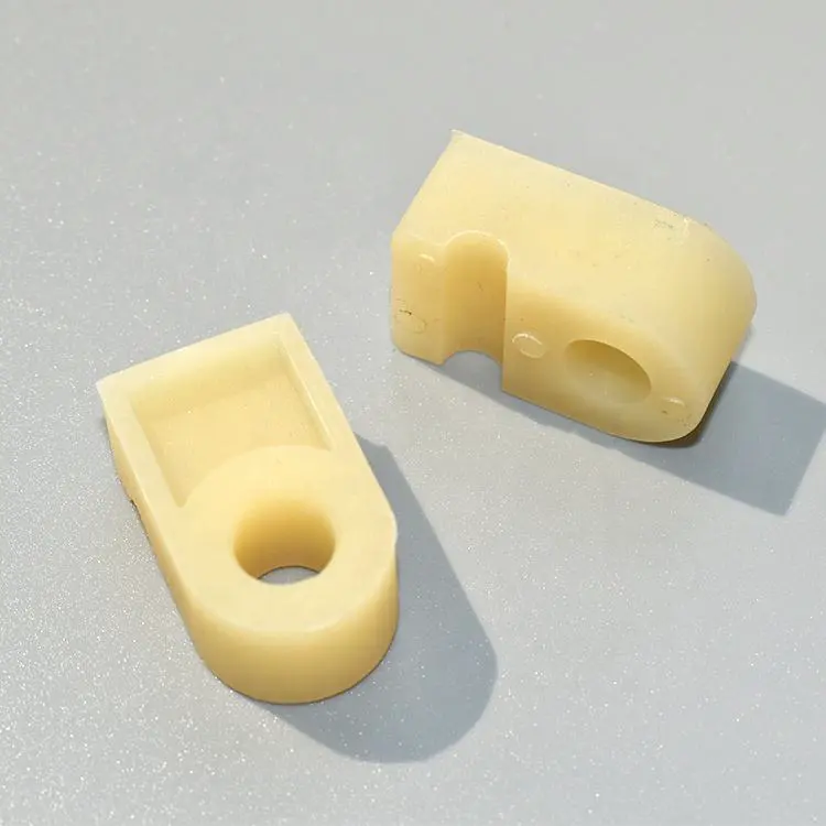 Factory Rohs Cert PP PA POM Molding Plastic Parts PE Machine Parts Nylon Pipe Clamp